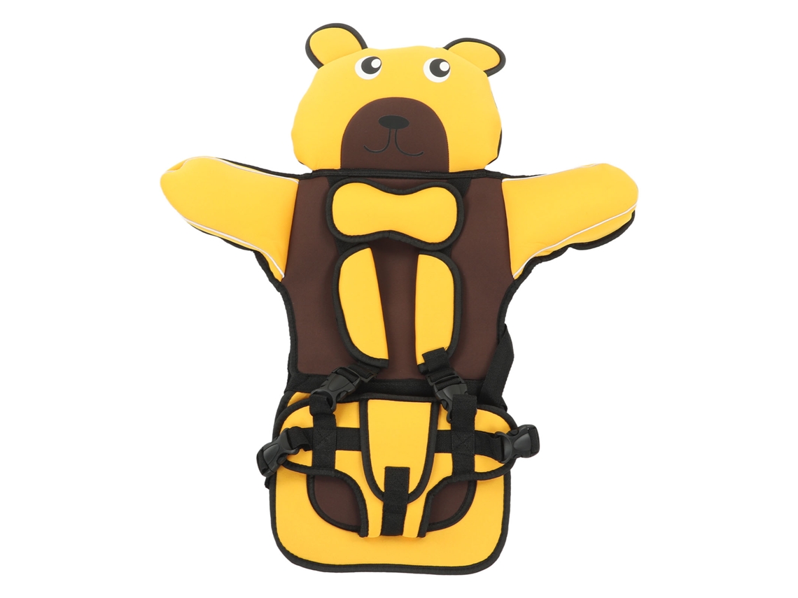 Silla De Seguridad Infantil Con Arnés De 5 Puntos, Ajustable, Lavable A Máquina, Color Amarillo.