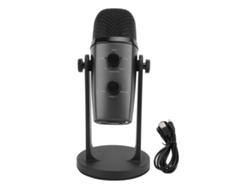 Micrófono De Condensador Usb Para Pc Con Soporte Antivibración, Función De Silencio Rápido Y Control De Volumen Para Juegos, Streaming Y Podcasting.