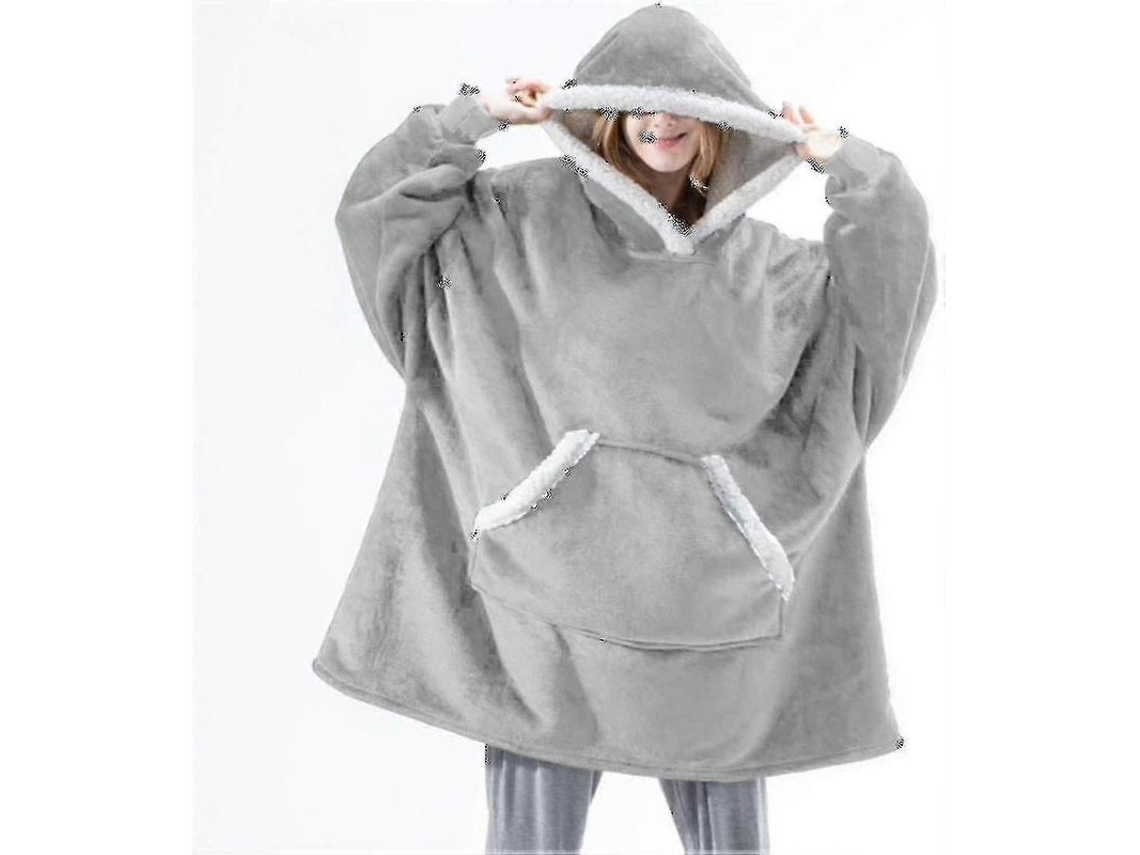 Sudadera con capucha extragrande, suave, cálida y cómoda con bolsillo frontal grande (ruigou) 2026