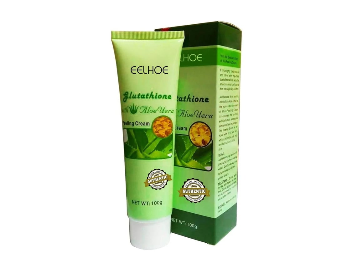 Crema exfoliante de aloe vera para una piel suave y radiante.