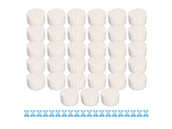 1000 rollos de hilo dental de algodón, cómodo y absorbente, con pinzas para niños y adultos, 3,8 cm (1,5 pulgadas)