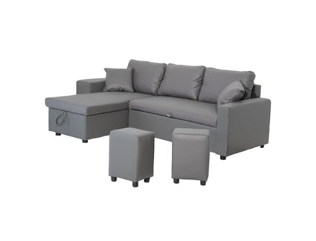Sofá convertible TONY 3 plazas gris