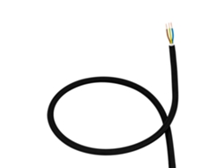 Cable Textil Eléctrico Negro