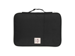 Carpeta Portadocumentos A4 Organizador De Archivos Portfolio Con Cremallera Funda Para Computadora Y Libretas (negro)