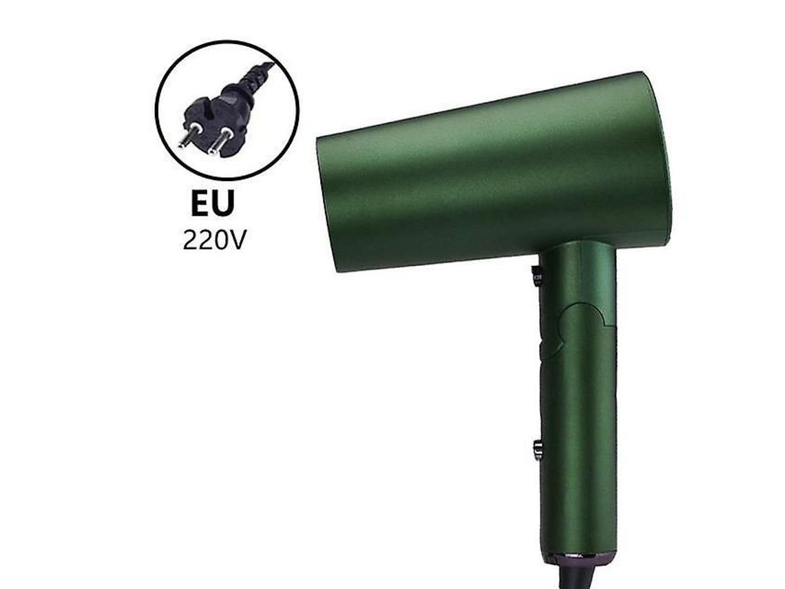 Secador de pelo portátil plegable de 1600 W, secador de aire aniónico, anti-calor, viento fuerte e innovador, GOKOCO