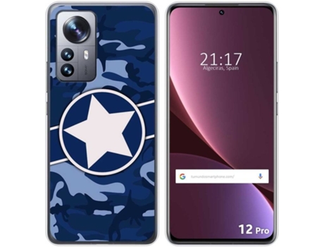 Carcasa para Xiaomi 12 Pro 5G TUMUNDOSMARTPHONE Dibujos Camuflaje 03 Multicolor