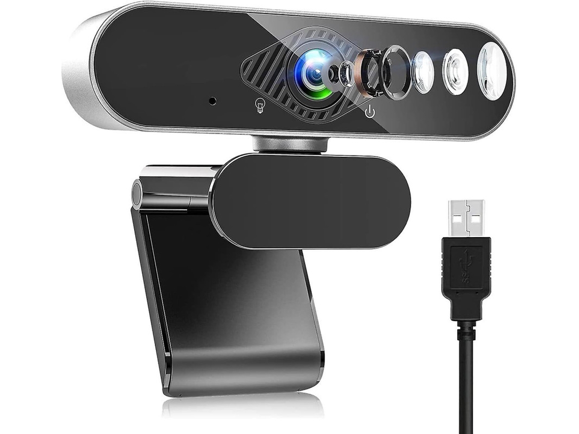 Cámara web USB 1080p con micrófono Plug and Play para PC, Mac, computadora portátil. Ideal para Youtube, Skype y Estudios Yizhood (negro)