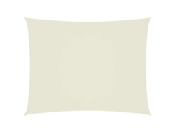 Sombrilla rectangular de tela Oxford 5x6 M Crema EXCLUSIVA DE LA CASA