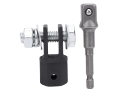 2 Piezas Adaptador De Gato Tijera Crv Acero Para Llave De Impacto O Conducir 1/2 Pulgada