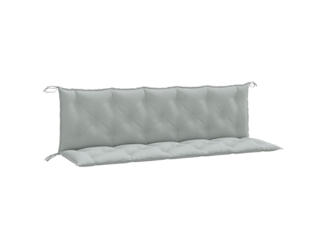 Cojín De Banco De Jardín VIDAXL Gris Tela (180x50x7 cm)