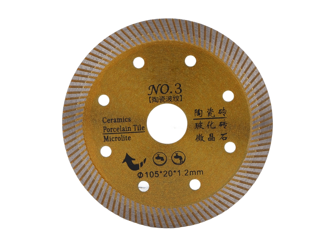 Disco De Sierra De Diamante Turbo Para Cortar Hormigón, Granito, Mármol, Baldosas Y Piedra Dorada.