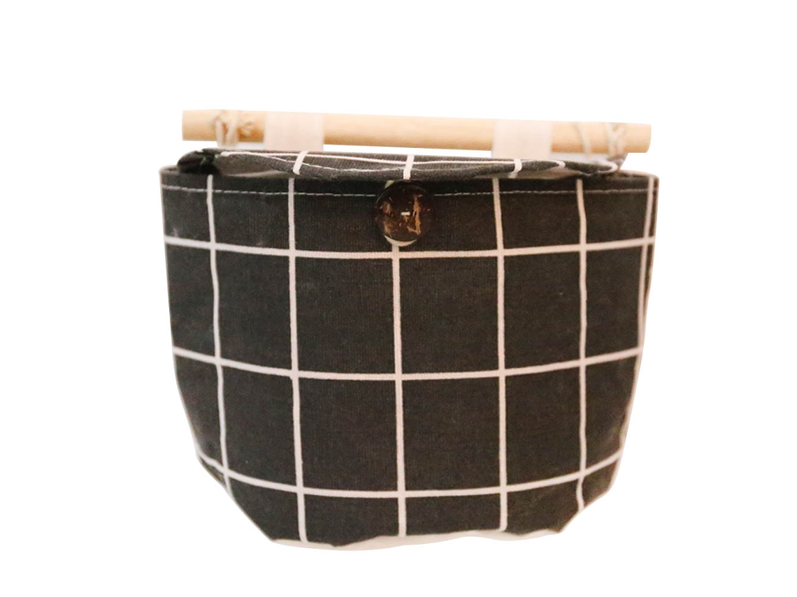 KOFIHETY Bolsa de Almacenamiento Colgante Impermeable de Algodón Lino para Puerta Armario #08