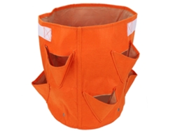 Bolsa de plantación de fresas naranja gruesa y transpirable L