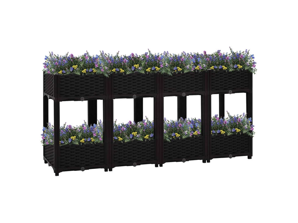 Jardinera elevada de polipropileno DKD Home Decor (160 x 40 x 71 cm)