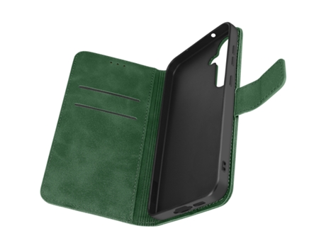 Funda AVIZAR para Samsung Galaxy S23 FE Tarjetero, Soporte vídeo Tender Book Verde oscuro