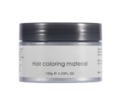 120g Argila Descolorante Para Cabelo Descartável Creme De Estilo De Cabelo Cera Colorida (cinza)