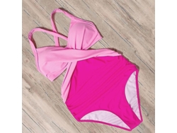 Traje De Baño Monokini De Una Pieza Para Mujer Con Aberturas De Estilo Vintage, Modelo B4702 2021