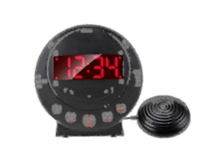 Potente reloj despertador vibratorio con batería CR2016, cable de alimentación de 1 m y cable de vibración de 1,45 m, adecuado para diversos entornos.