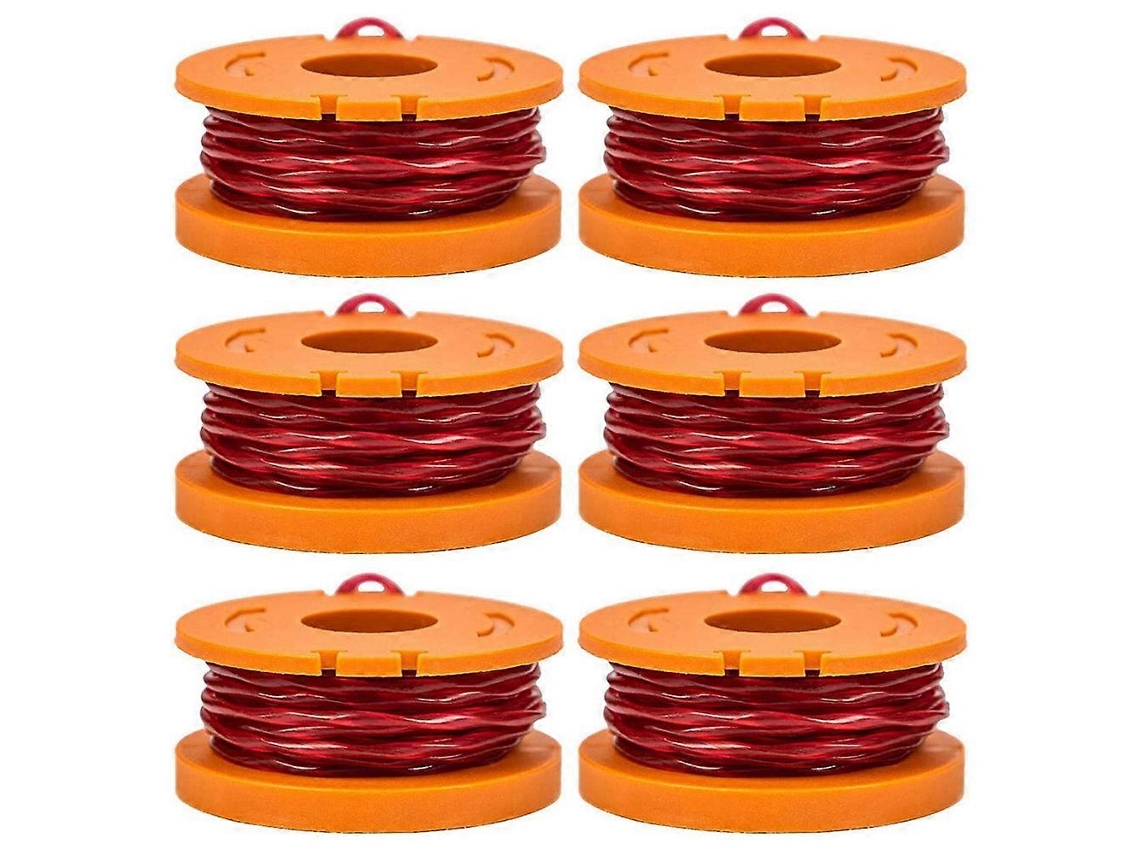 X9w Para La Cortadora De Césped Worx Wa0010 Carrete De Alambre De Repuesto (6 Piezas A9i)