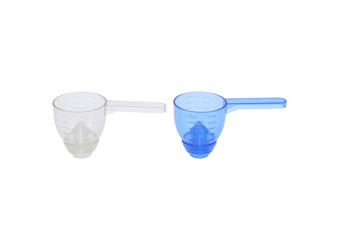 2 Cucharas Medidoras De 25 G Con Embudo Y Escala Transparente Anti-desbordamiento.