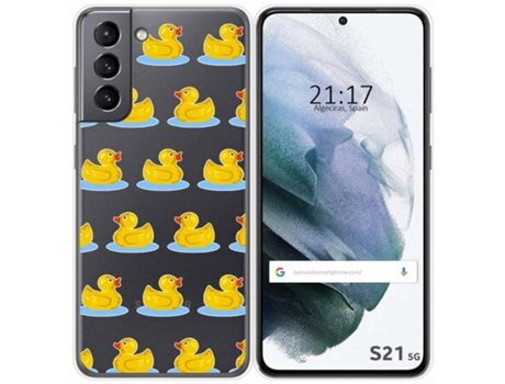 Carcasa Samsung Galaxy S21 5G TUMUNDOSMARTPHONE Dibujos Transparente Multicolor