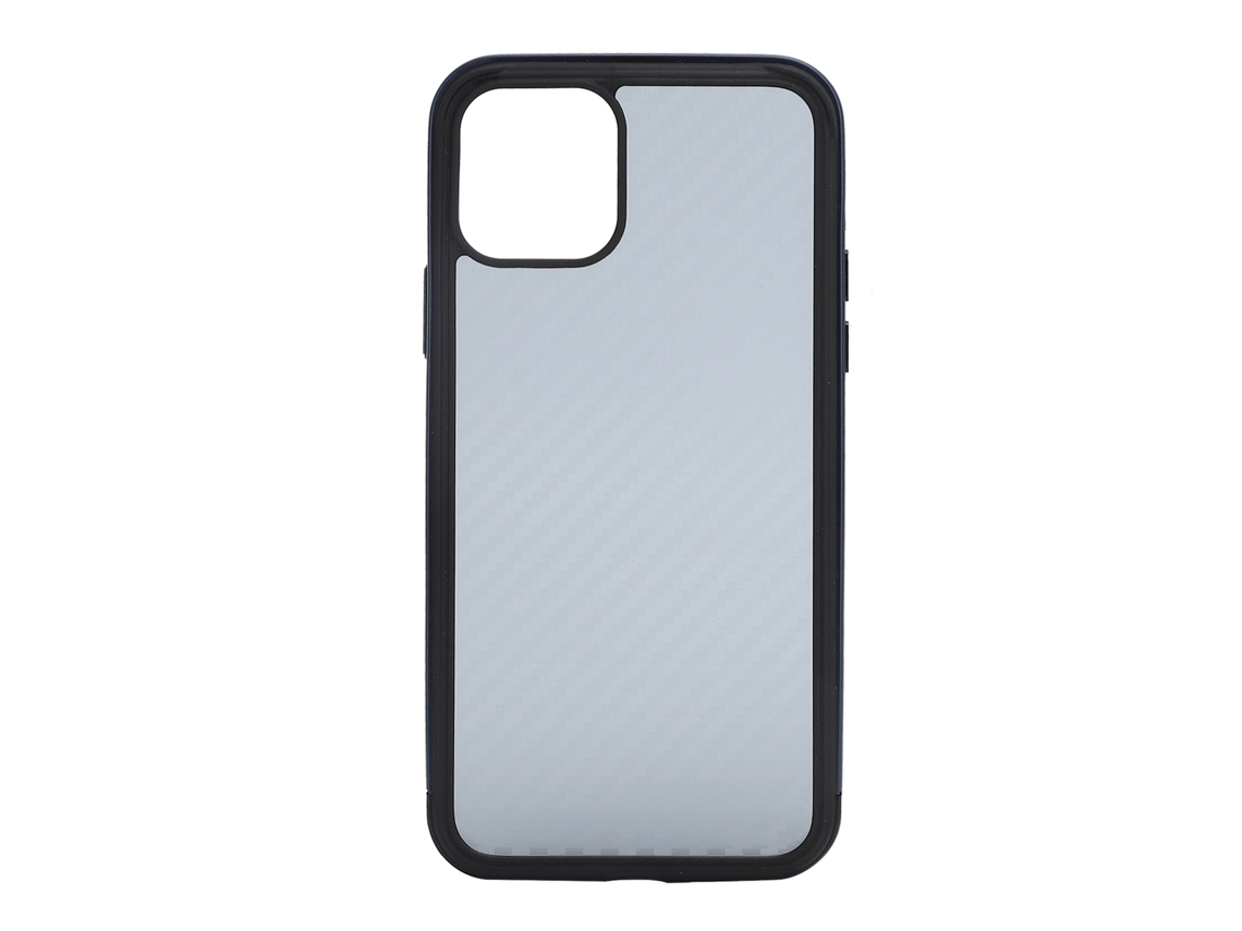 Capa De Fibra Textura Com Moldura De Metal Para Iphone 11pro - Proteção Total E Leve