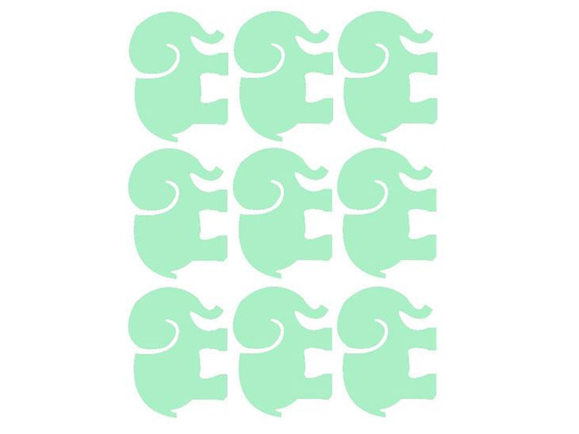 Juguete de papel luminoso con forma de elefante para decorar las paredes del dormitorio o la sala de estar.