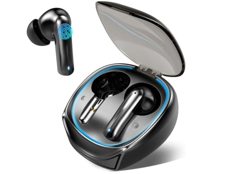 Auriculares TWS, auriculares inalámbricos, auriculares Bluetooth 5.3, auriculares inalámbricos con tiempo de reproducción de 40 horas, control táct...