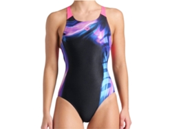 Traje de baño Arena Dreamhline para mujer con escote en V en la espalda