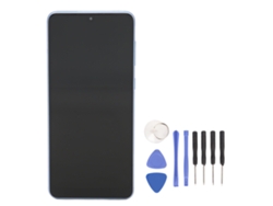 Pantalla Lcd Táctil Con Marco Para Samsung Galaxy A33 5g Azul Herramientas De Reparación Sensor Huella Digital
