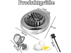 Cortador de huevos de acero inoxidable, 2 en 1 Everley891