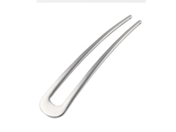 Horquilla de metal retro con forma de palo, elegante horquilla en forma de U para mujeres y niñas.