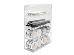 Caja Transparente Apilable De 4 Niveles Para Guardar Y Exhibir Gafas De Sol.