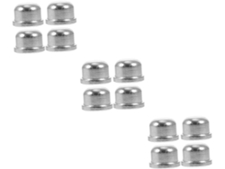 Juego de 24 tapas de metal plateadas con rosca para lámparas, accesorios decorativos para una fácil instalación. SFUSHOS