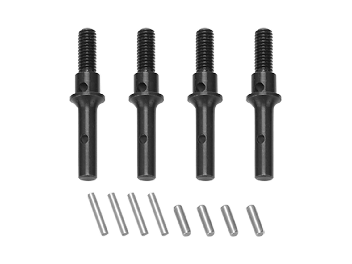 4 Piezas Eje De Accionamiento De Portal Delantero Y Trasero De Acero Para Fms Fcx24 Coche Rc 1/24 Accesorios De Mejora