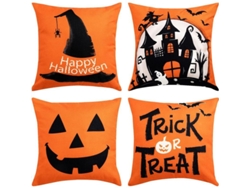 2026-30534-4 Fundas De Almohada Decorativas De Halloween Para Sala Interior Y Exterior