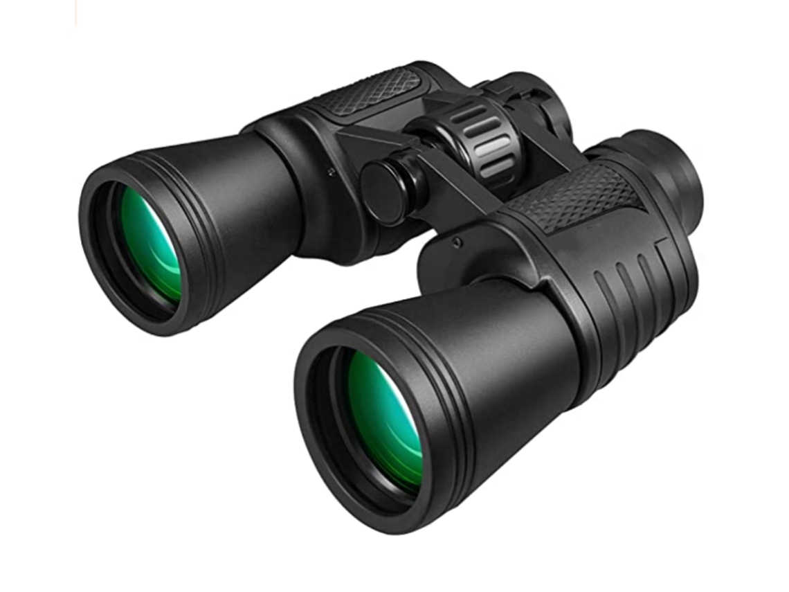 Binoculares para adultos 20x50 con prisma Bak4 y lente FMC, telescopio impermeable para observación de aves Yizhood (negro)