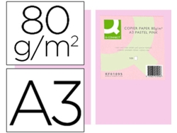 Papel Color Q Connect Din A3 80 Gr Rosa Pack De 500 Hojas