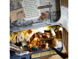 Dan26-caja Teatro De Puzzle De Madera Diy Miniatura Casa De Muñecas Modelo Regalo Juguete Educativo Para Niños Decoración Hogar