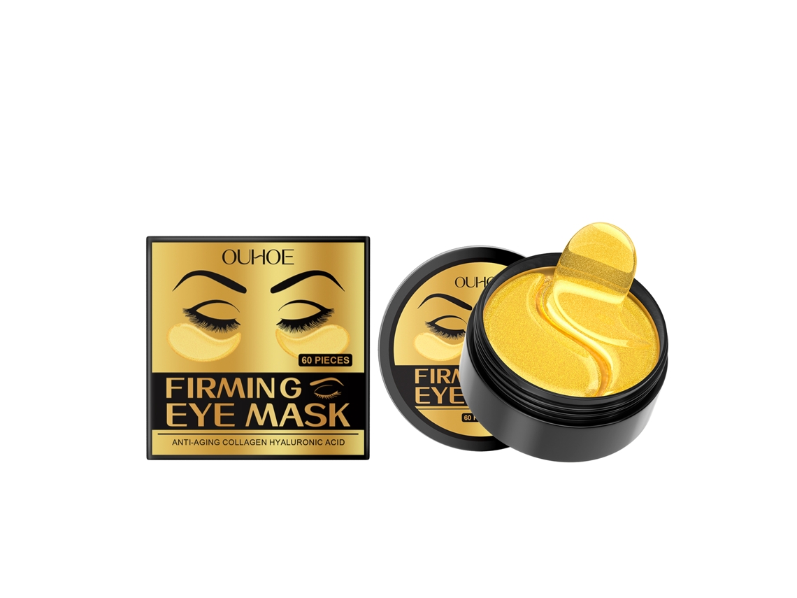 Mascarilla ocular dorada antiarrugas eficaz