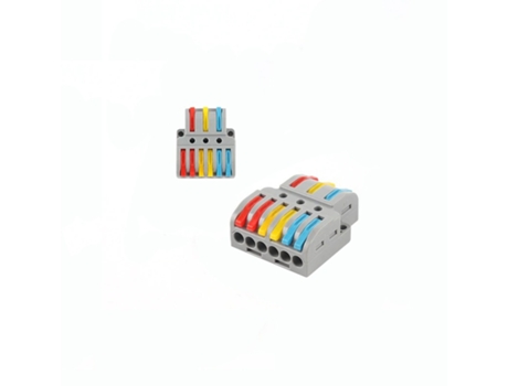 Conector Rápido con 3 Entradas Y 6 Salidas GOEIK Nc633 Gris