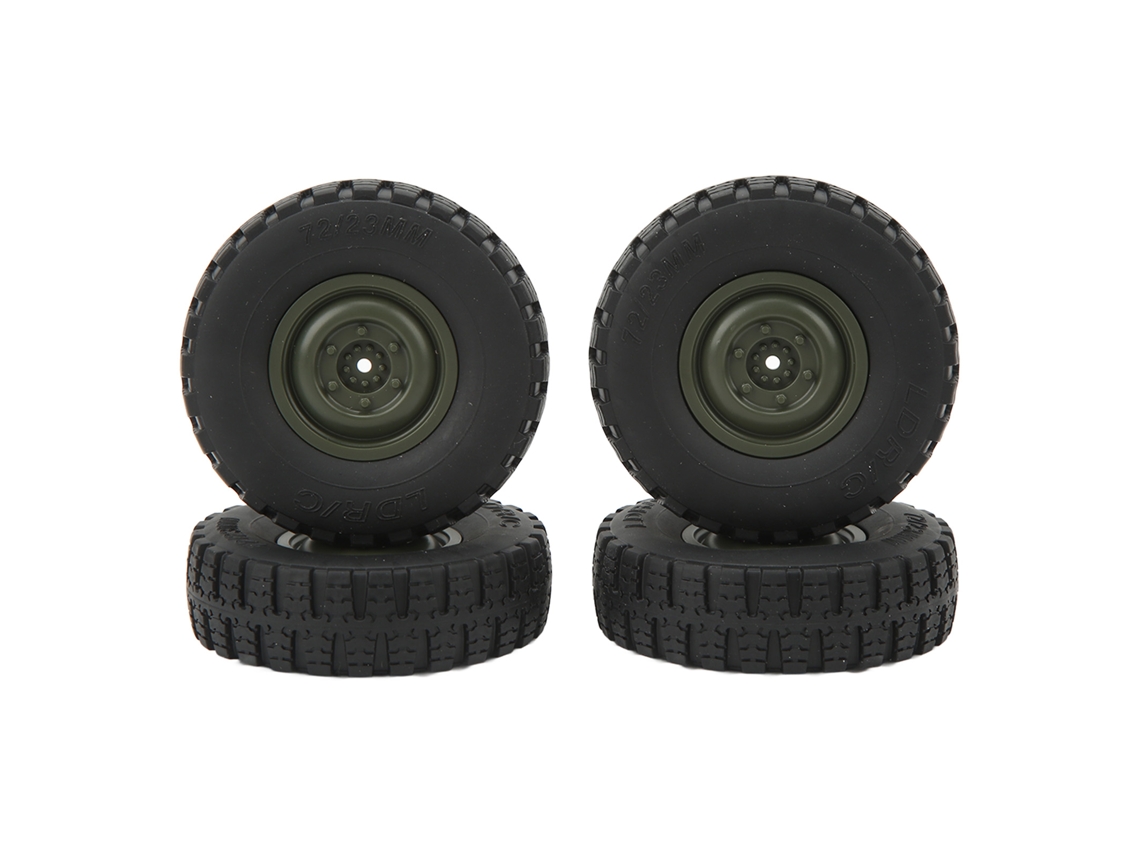 4 Neumáticos De Alto Rendimiento Para Coche Rc Modelo Unimog P06, Color Verde.