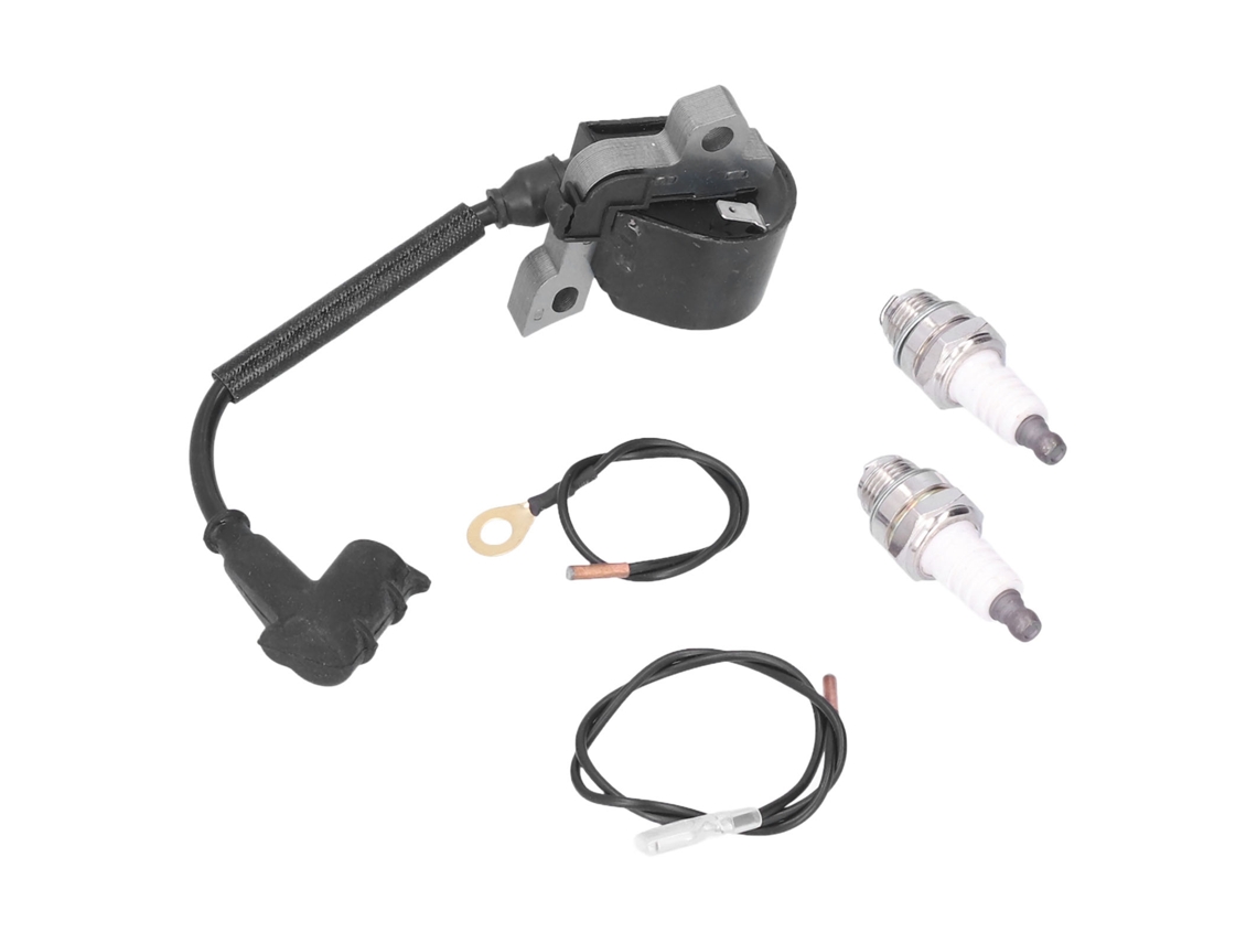 Bobina de encendido Primerox con cable y bujía 0004001300 para Stihl 024 026 028 Ms240 Ms260 Ms290
