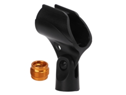 Soporte de micrófono ajustable de plástico con adaptador de trípode con clip JD 12 para micrófono inalámbrico