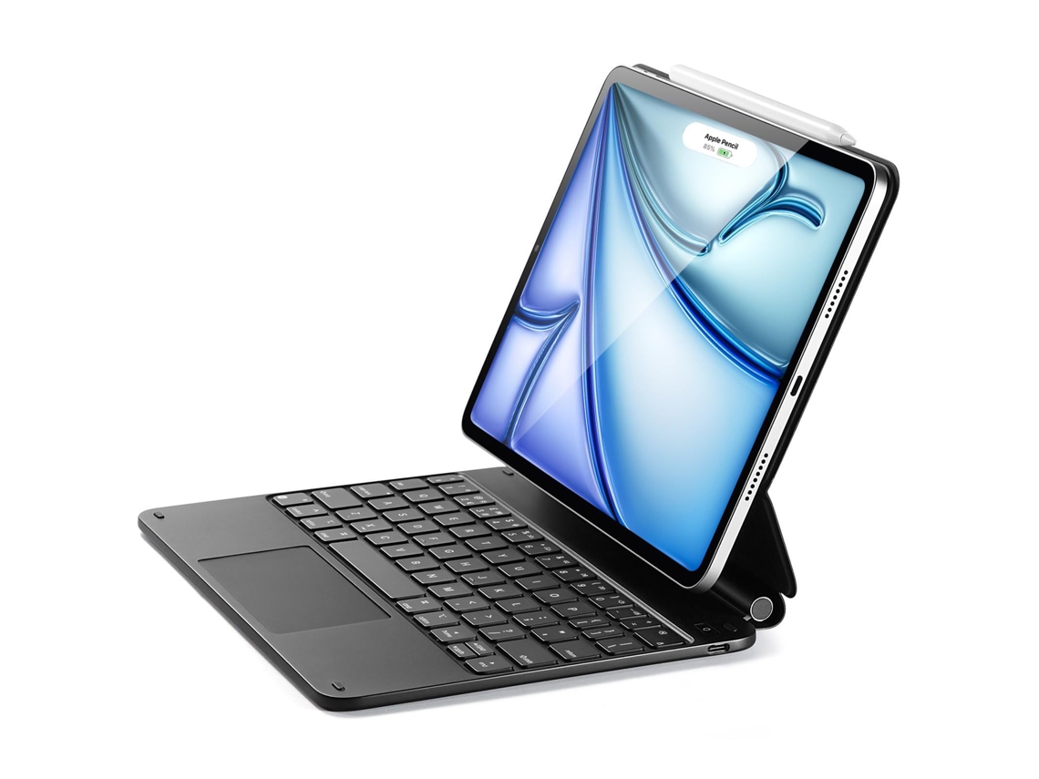 Teclado magnético mágico con protector de pantalla táctil Bluetooth para iPad 10 (negro, 2022)
