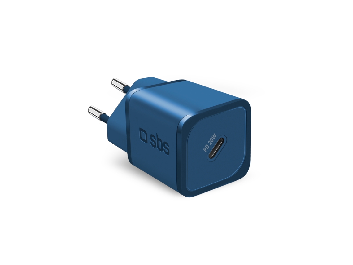 Cargador SBS TETRGAN1C20B (20 W - Azul)