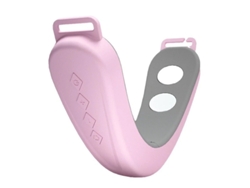 Lifting facial portátil y reductor de papada, 12 niveles de intensidad con 6 modos, masajeador inteligente esculpidor rosa Yizhood