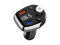 Transmisor Fm Bluetooth Yizhood T62 V5.0 3 Modos Música Preto