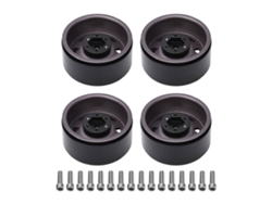 4 Bujes De Rueda Para Coches Rc De 1,9 Pulgadas, De Hierro Resistente Al Desgaste, Para Axial Y Traxxas, Color Titanio.