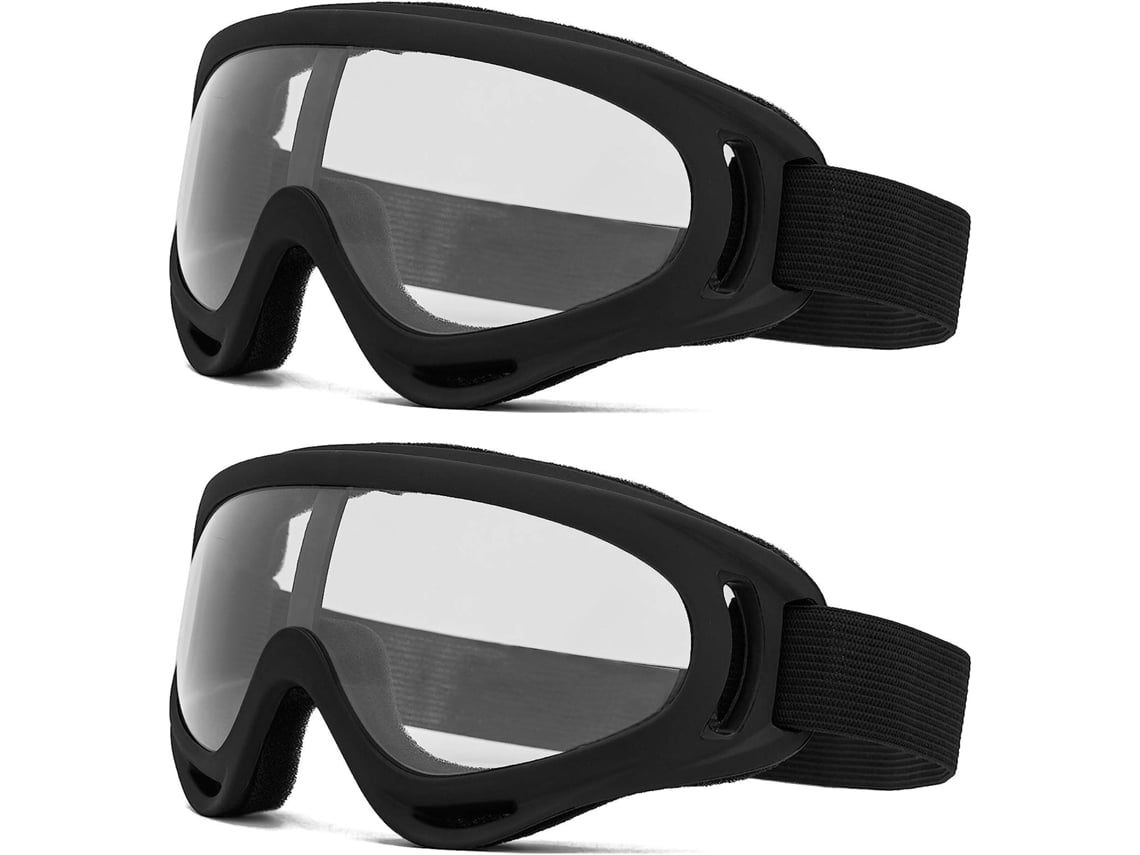 Pack de 2 gafas protectoras/gafas de seguridad/gafas para motocicleta con  pañuelos compatibles con Nerf Game Battle para niños
